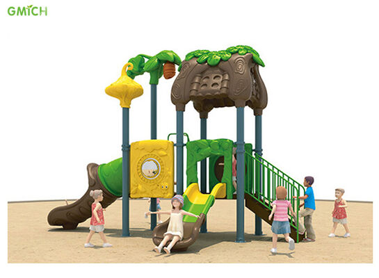 Children Outdoor Playground Equipment Plastic Slide With Swing Set High Quality Amusement Park