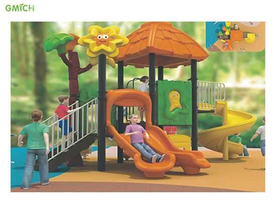 Kids Playground Equipment Kindergarten Plastic Slides Set Outdoor Play Ground