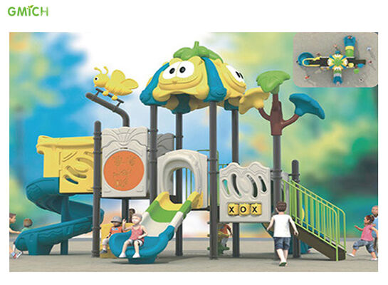 Outdoor Playground Kids Garden Games Equipmen Plastic Slide Set For Sale