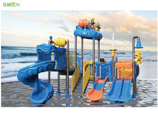 Durable Children Outdoor Water Slide Mini Water Park Equipment 550*460*500CM