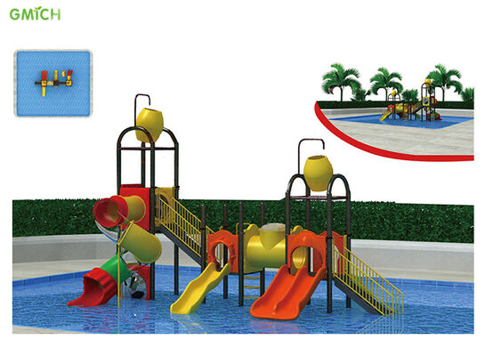 Colorful Waterslide Plastic Outdoor Water Playground For 3-15 Age Children