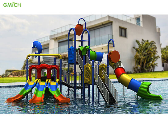Kids Water Slide Playground Plastic Aqua Park Slide Customized Design