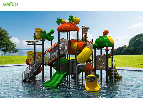 Deslizamiento acuático duradero para niños Jardín acuático al aire libre Colorido