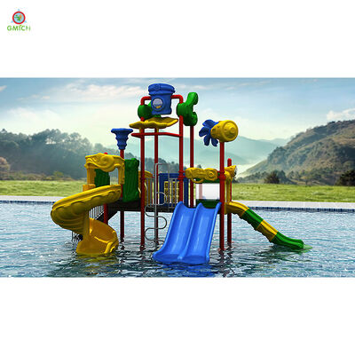 Shiny Outdoor Water Slide Playground Equipment Fiberglass Residential Water Slide