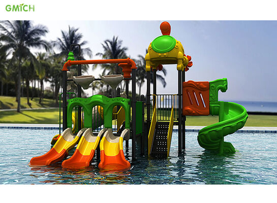 Children Outdoor Water Play Equipment Water Big Plastic Slide And Kid Water Park Playground