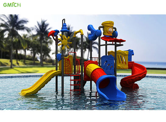 Custom Made Water Pool Slides For Kids Water Playground Eco Friendly