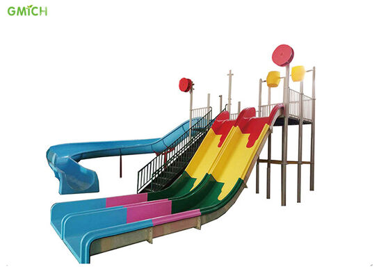 Residential Kids Big Water Slide Swimming Pool Play Equipment UV Resistance