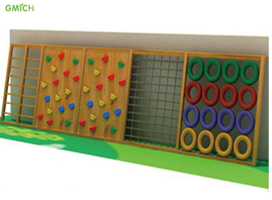 Freely Design Wooden Playground Equipment 800*60*220CM Sturdy Structure