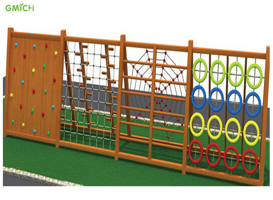Amusement Park Outdoor Wooden Playset Easy Installation 800*150*200CM
