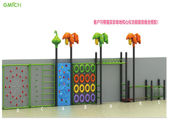 EU Standard Outdoor Climbing Rope Structures For Kids Playground Equipment