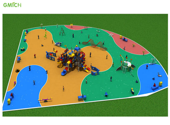 Kids Outdoor Slide Set Park Playground Design Commercial Playground Design OEM service