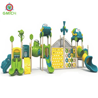 Custom Design Kids Playground Outdoor Safety Material Joyful Children Slide With Climbing Sets Game Play Zone