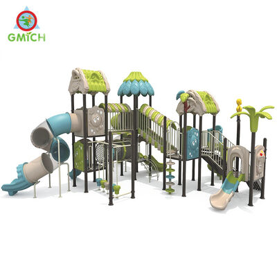 Outdoor Big Playground Kids Public Play Zone Children Amusement Play Equipment Durable Plastic Slide Sets for Sale