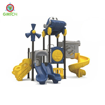 Factory Direct Kids Small Playground Set Kindergarden Outdoor Game Play House New Design Amusement Play Toys Durable Plastic Slide for Sale