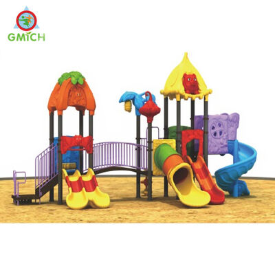 Park Plastic Slide Sets School Playground Fun Play Equipment Cheap and Nice Amusement Play Toys for Kids