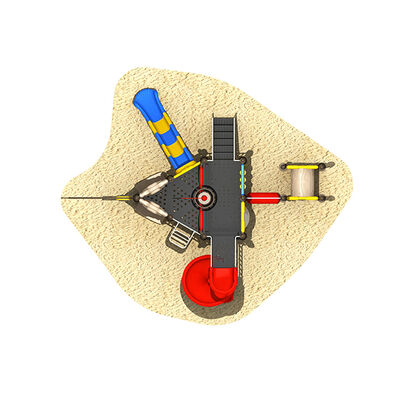 Custom Pirate Ship Theme Park Playground Good Quality Plastic Slides Sets Outdoor Attractive Children Fun Play Equipment for Sale