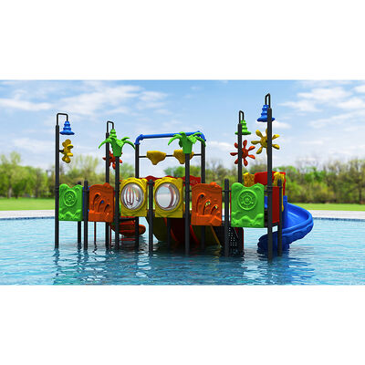 Combination Water Play Equipment Water Playground Plastic Spray Slides Factory Direct