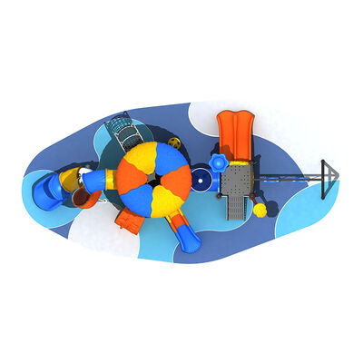 Outdoor Playground Equipment Supplier Customuzed Design Outdoor Public Parks Slides with Swing