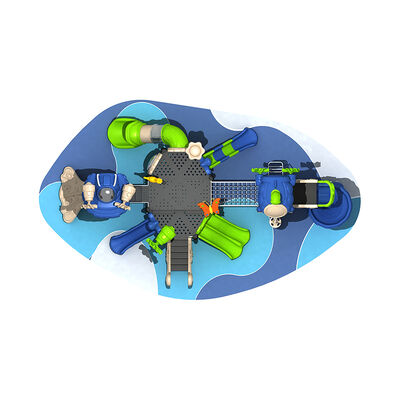 Kids Playground Plastic Slide Durable Outdoor Play Equipment for Public Areas