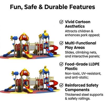 Anti-UV Outdoor Playground Equipment Children's Park Slides