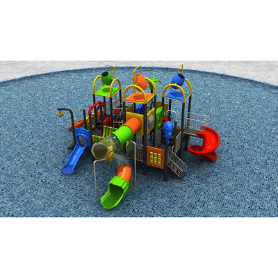  Water Park Equipment Commercial Splash Pad for Public Park Aqua Slides Sets 