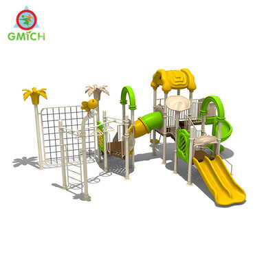 Custom Playground Kids Park Game Play Toys Rope Climbing Net and Durbale Plastic Slides 