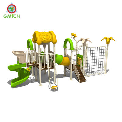 Custom Playground Kids Park Game Play Toys Rope Climbing Net and Durbale Plastic Slides 