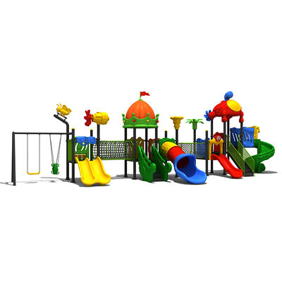 Daycare Training Center Large Outdoor Amusement Equipment Slide With Swing Play Sets for Sale 