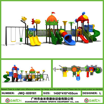 Daycare Training Center Large Outdoor Amusement Equipment Slide With Swing Play Sets for Sale 