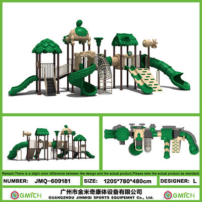 Outdoor Children Playground Game Play Toys Durable Plastic Slides Sets for Themed Parks