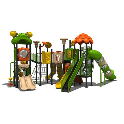 Outdoor large Amusement City Outdoor Play Structure Long Slides Sets Fun Play Toys for Kids
